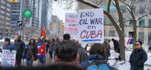 Cuba solidarity rally