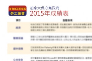 加拿大保守黨政府2015年成績表